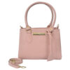 Bolsa Croco Média Rosa